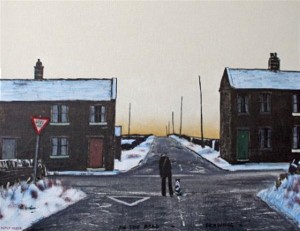 on the road drawing By Peter Brook @ The Smithy Gallery